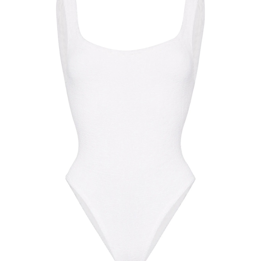 Hunza G White One Piece Swimsuit